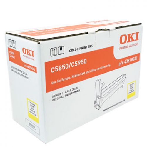 OKI C5850/5950/MC560 Tambor Amarelo-Desc , Oki , OKI43870021 , 5031713040170